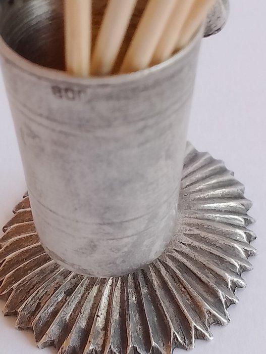Hors doeuvre set - .800 zilver - houder voor tandenstokers, Antiek en Kunst, Antiek | Goud en Zilver