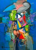 Andrzej Gudaski - Our masks XL, Antiek en Kunst, Kunst | Schilderijen | Modern