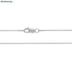 Zilveren slang ketting 55 cm 1.2 mm, Sieraden, Tassen en Uiterlijk, Kettingen, Verzenden, Nieuw, Zilver