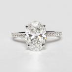 Zonder minimumprijs - Statement ring - 18 karaat Witgoud -