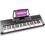 Retourdeal - MAX KB5 keyboard voor beginners met 61 lichtgev, Muziek en Instrumenten, Keyboards, Zo goed als nieuw, Verzenden
