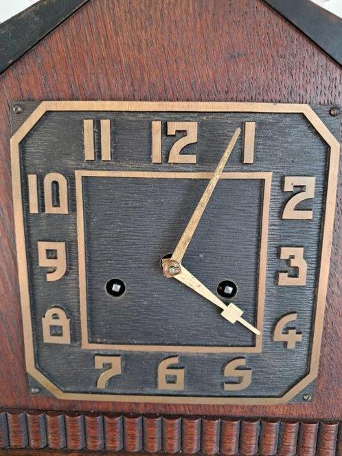 Amsterdamse School klok - Art Deco - Eik - 1920-1930, Antiek en Kunst, Antiek | Klokken