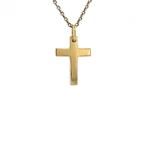Gouden kruis hanger 18 karaat, Sieraden, Tassen en Uiterlijk, Kettinghangers, Verzenden, Zo goed als nieuw, Goud, Goud