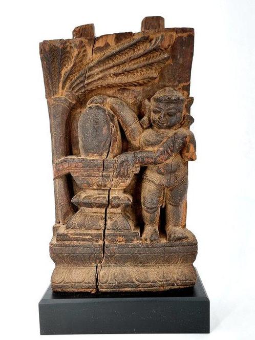 Shiva met Lingam - Hout - India - 17e-18e eeuw, Antiek en Kunst, Kunst | Niet-Westerse kunst