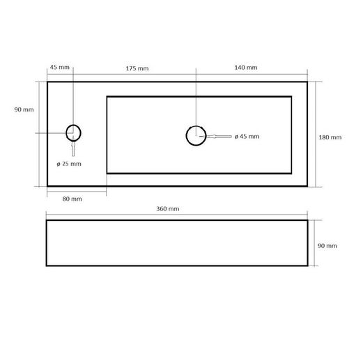 Fonteinpack Best Design Nancy Mini Block Links Mat Goud, Doe-het-zelf en Verbouw, Sanitair, Ophalen of Verzenden