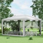 TRUUSK Paviljoen Feesttent 4x3m Tuinpaviljoen Met Net-Zijwan, Verzenden, Nieuw