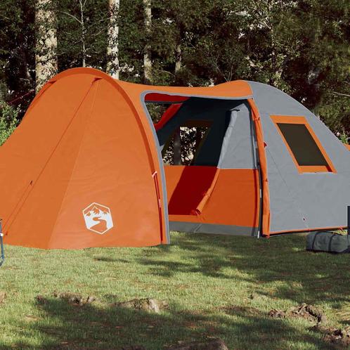 vidaXL Koepeltent 6-persoons waterdicht oranje, Caravans en Kamperen, Tenten, Nieuw, tot en met 2, Verzenden