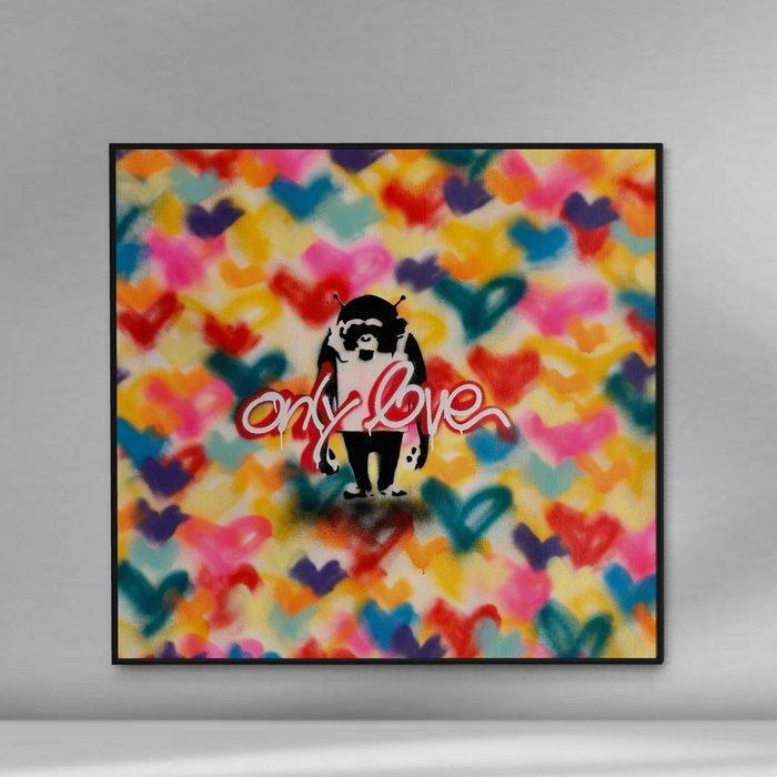 FreeSpeech (XX) - HONEYMOON - XL - Banksy Street Art, Antiek en Kunst, Kunst | Schilderijen | Modern