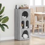 vidaXL Dressoir Grijs Sonoma 40 x 35 x 100,5 cm Bewerkt hout, Verzenden, Nieuw, Overige houtsoorten, Minder dan 50 cm