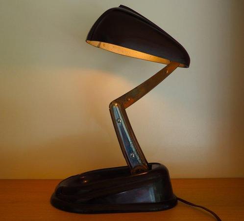 Jumo - André Mounique - Bureaulamp - Kort - Koper, Messing, Antiek en Kunst, Kunst | Designobjecten