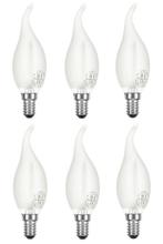 6 stuks Ledmaxx LED tip kaarslamp E14 1W 80lm 2200K mat N..., Ophalen of Verzenden, Nieuw