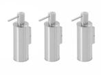 Veiling - 3x Beaux zeepdispenser staand 150ml Ulis geborstel, Huis en Inrichting, Nieuw