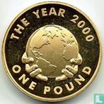 Guernsey 1 pound 2000 (PROOF) Year 2000, Verzenden, Losse munt, Goud