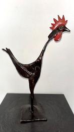 Abdoulaye Derme - sculptuur, Coq - 35 cm - Koud geverfd, Antiek en Kunst