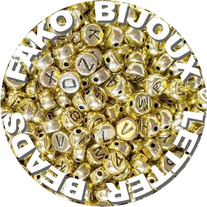 Fako Bijoux - Letterkralen - Letter Beads - Alfabet Kralen -, Hobby en Vrije tijd, Kralen en Sieraden maken, Verzenden