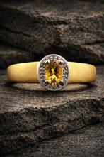 Citrien - Elegant 925 sterlingszilver - Ring - Tijdloze