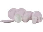 Gimex - Royal Line - Servies - Pastel - Roze - 16-Delig, Verzenden, Nieuw