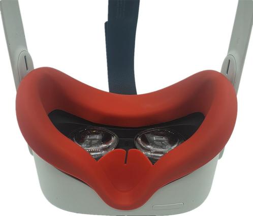 Siliconen Gezichtsmasker voor Quest 2 (rood), Spelcomputers en Games, Virtual Reality, Nieuw, Verzenden