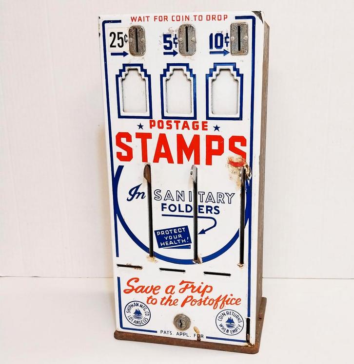 Amerikaanse Postzegel Automaat - Origineel, Verzamelen, Merken en Reclamevoorwerpen, Ophalen