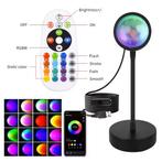 Zonsondergang Projectorlamp RGB LED met App en Afstandsbed., Verzenden, Nieuw
