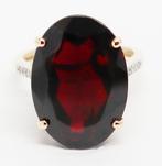 Zonder Minimumprijs - Ring - 14 karaat Geel goud Granaat -, Sieraden, Tassen en Uiterlijk, Ringen, Nieuw