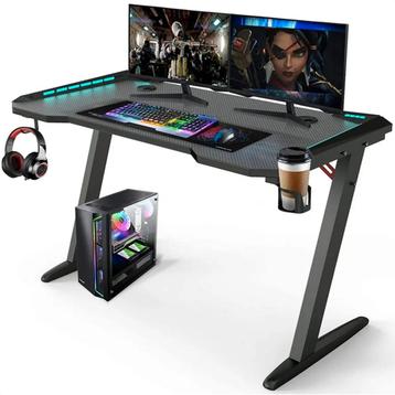 Avalo Gaming Bureau - 120x60x73 CM - Game Desk Met LED