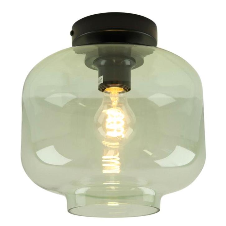 Retro plafondlamp groen, Anniek, Huis en Inrichting, Lampen | Plafondlampen, Nieuw, Glas, Ophalen of Verzenden