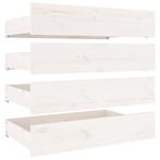 Bedlades 4x Wit Grenen - Houten Bedlades | OP=OP, Huis en Inrichting, Slaapkamer | Bedden, Ophalen of Verzenden, Nieuw, Wit, Hout