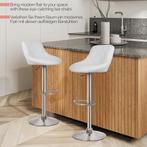 Barkrukken set van 2 - Barstoel met rugleuning - Barkruk - B, Verzenden, Zo goed als nieuw