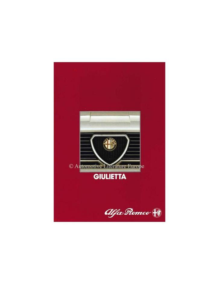 1984 ALFA ROMEO GIULIETTA BROCHURE NEDERLANDS, Boeken, Auto's | Folders en Tijdschriften, Alfa Romeo