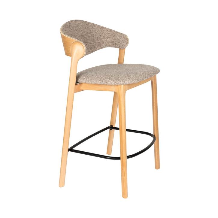 *WOONWINKEL* Dutchbone Babington Vintage Barkruk Naturel, Huis en Inrichting, Barkrukken, Nieuw, Verzenden