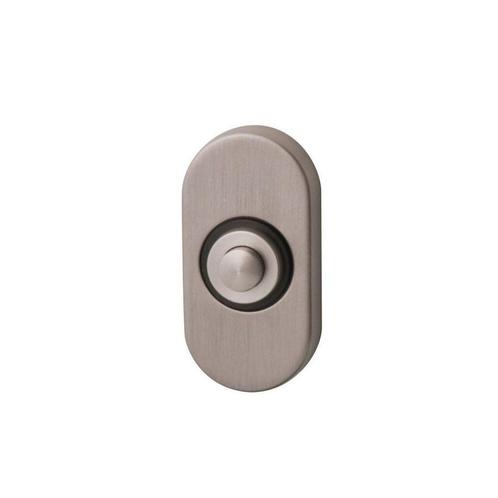 Beldrukker ovaal - PVD Inox, Huis en Inrichting, Deurbellen, Nieuw, Verzenden
