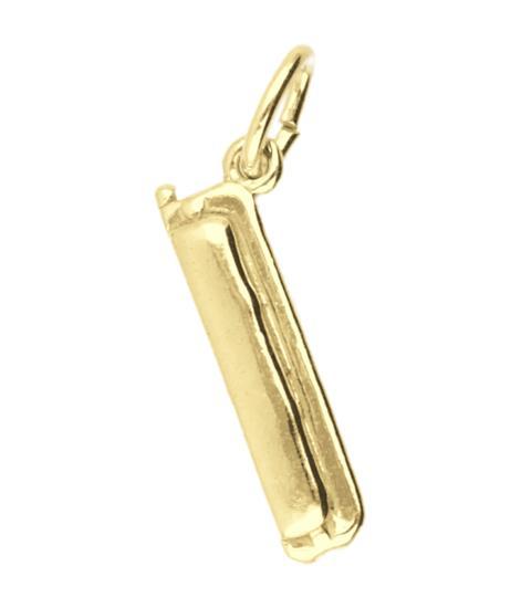Gouden Mondharmonica ketting hanger, Sieraden, Tassen en Uiterlijk, Kettinghangers, Verzenden