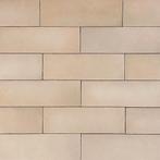 Handvorm wandtegel 6,5x20 beige random mat wandtegel, Nieuw, Ophalen of Verzenden, 10 m² of meer, Wandtegels