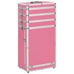 vidaXL Make-up trolley aluminium roze, Verzenden, Nieuw, Roze