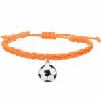 Gevlochten armband oranje, Sieraden, Tassen en Uiterlijk, Armbanden, Overige materialen, Verzenden, Nieuw, Oranje