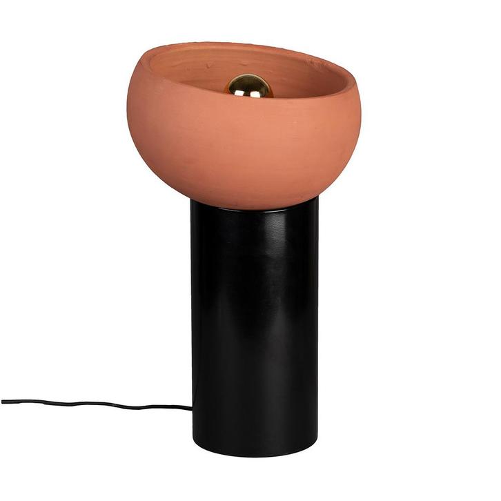 *WOONWINKEL* Dutchbone Zahra M Retro Tafellamp Terracotta M, Huis en Inrichting, Lampen | Tafellampen, Nieuw, Verzenden