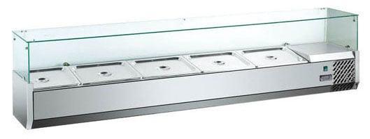 RVS opzet koelvitrine saladiere 1200 (nieuw in doos) 230V, Zakelijke goederen, Horeca | Keukenapparatuur, Ophalen of Verzenden
