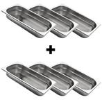 GGM Gastro | (6 stuks) RVS GN bak 1/3 - Hoogte: |, Verzenden