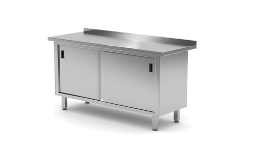 Wandwerktafel Met Kast - Gelast | Hendi Profi Line | 1600x60, Zakelijke goederen, Horeca | Keukenapparatuur, Nieuw in verpakking