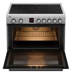 Etna FI590RVS inductiefornuis zwart 90cm nieuw laagste prijs, Ophalen, 60 cm of meer, Nieuw, Energieklasse A of zuiniger