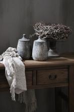 Houten pot Old grey Maya 21 cm, Huis en Inrichting, Woonaccessoires | Vazen, Ophalen of Verzenden, Nieuw