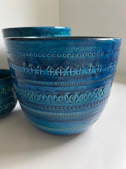 Bitossi - Aldo Londi - Bloempot (4) - Rimini Blu - Keramiek, Antiek en Kunst, Antiek | Glas en Kristal