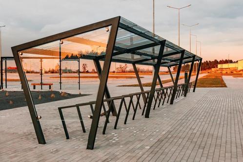 Fietsenstalling design H-line, professioneel glas/staal, Fietsen en Brommers, Overige Fietsen en Brommers, Nieuw