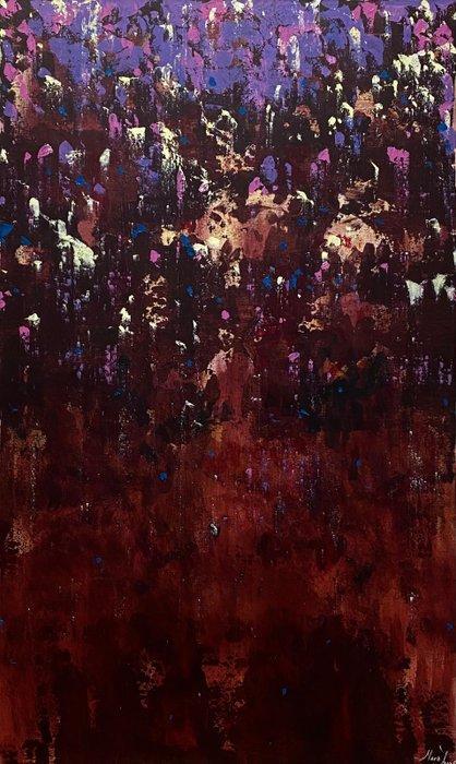 Mara J XXL - Night Garden, Antiek en Kunst, Kunst | Schilderijen | Modern