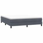 vidaXL Boxspring zonder matras fluweel donkergrijs 180x210, Verzenden, Nieuw, Grijs, Stof