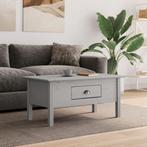 vidaXL Salontafel BODO 100x55x46 cm massief grenenhout grijs, 100 tot 150 cm, Verzenden, Nieuw, 50 tot 100 cm
