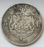 Roemenië. Carol I. 5 Lei 1880 (Zonder Minimumprijs), Postzegels en Munten, Munten | Europa | Niet-Euromunten