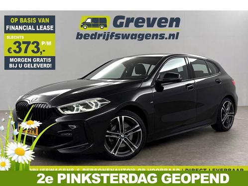 BMW 1-serie 118i M Sport LED Cam Carplay Sfeer Virtual PDC, Auto's, BMW, Te koop, Automaat, Financial lease, Benzine, Zwart, Verzenden