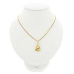 Gouden hanger van een paardenhoofd met beugel (paard hanger), Ophalen of Verzenden, Gebruikt, Goud, Overige merken